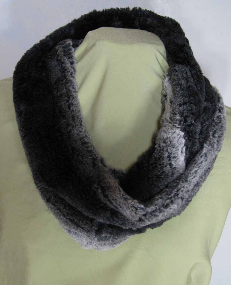 Infinity Scarf in Smouldering Sequoia  Faux Fur